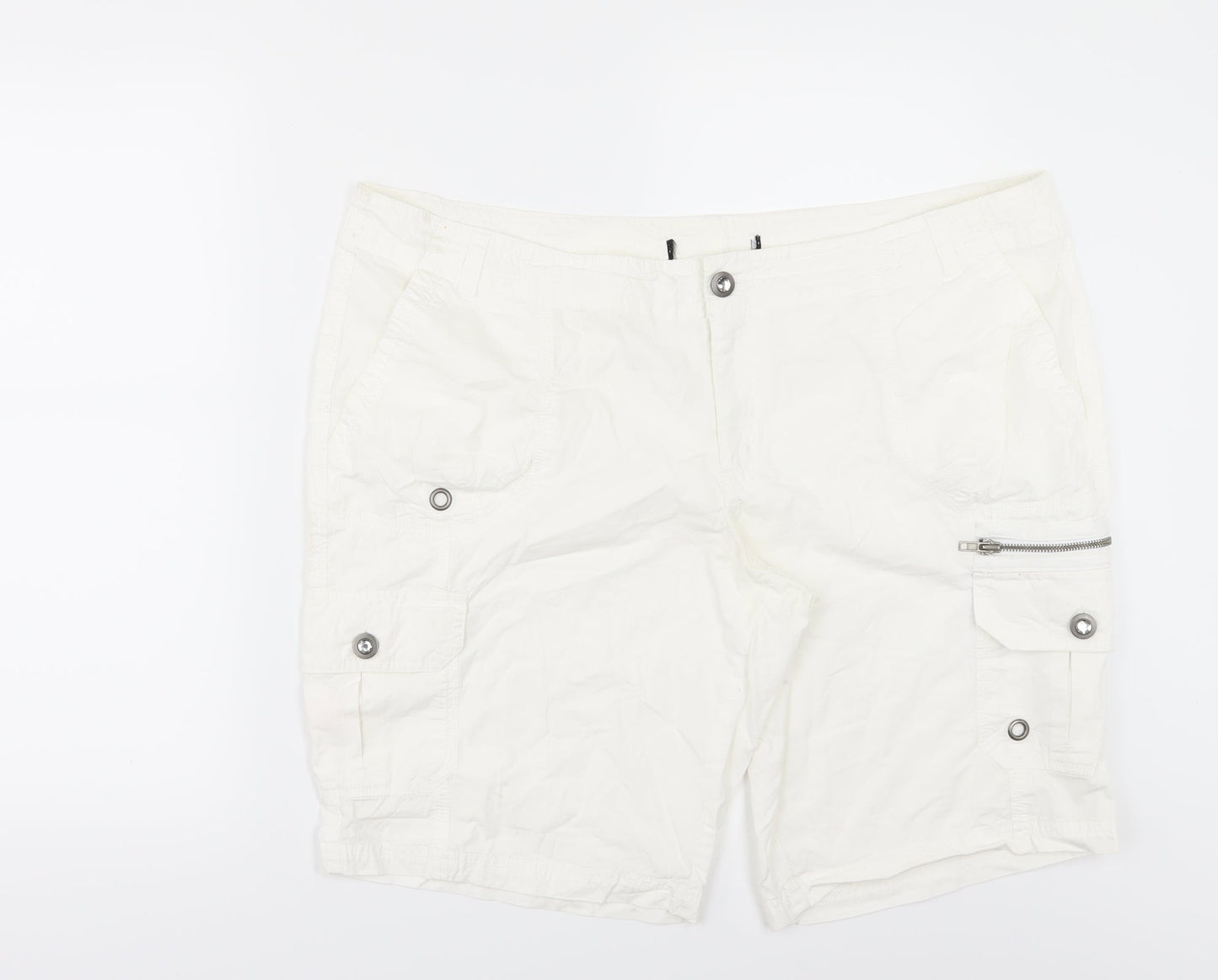 Womens UK Size 44 in Preworn Regular Fit Cargo Shorts