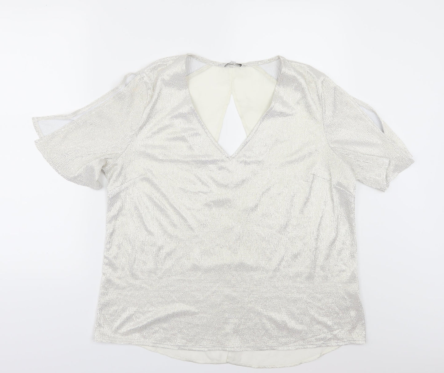 Womens UK Size 14 NEXT Ivory Tunic Blouse