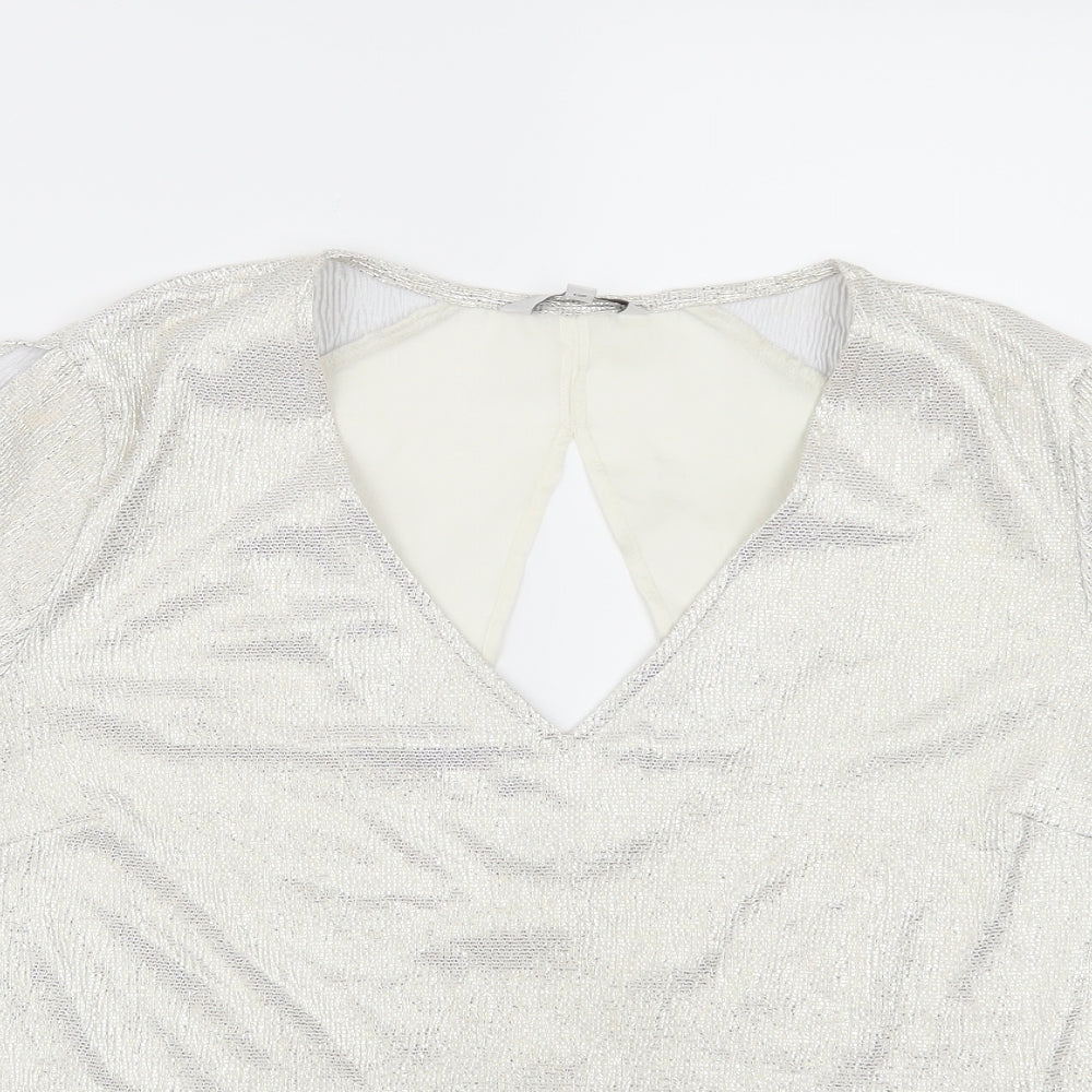 Womens UK Size 14 NEXT Ivory Tunic Blouse