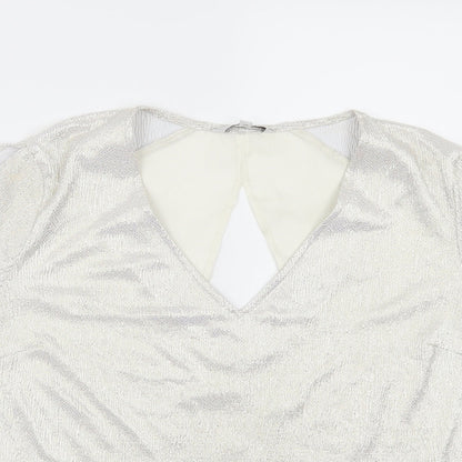 Womens UK Size 14 NEXT Ivory Tunic Blouse