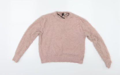 Divided by H&M Womens Pink   Henley Jumper Size S