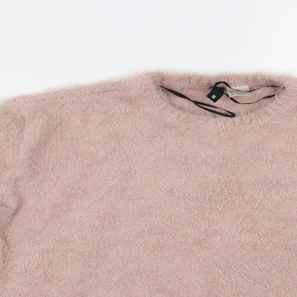 Divided by H&M Womens Pink   Henley Jumper Size S