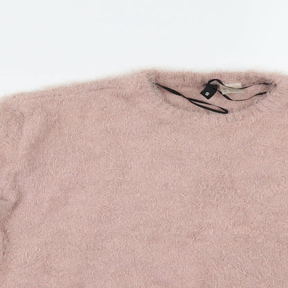 Divided by H&M Womens Pink   Henley Jumper Size S