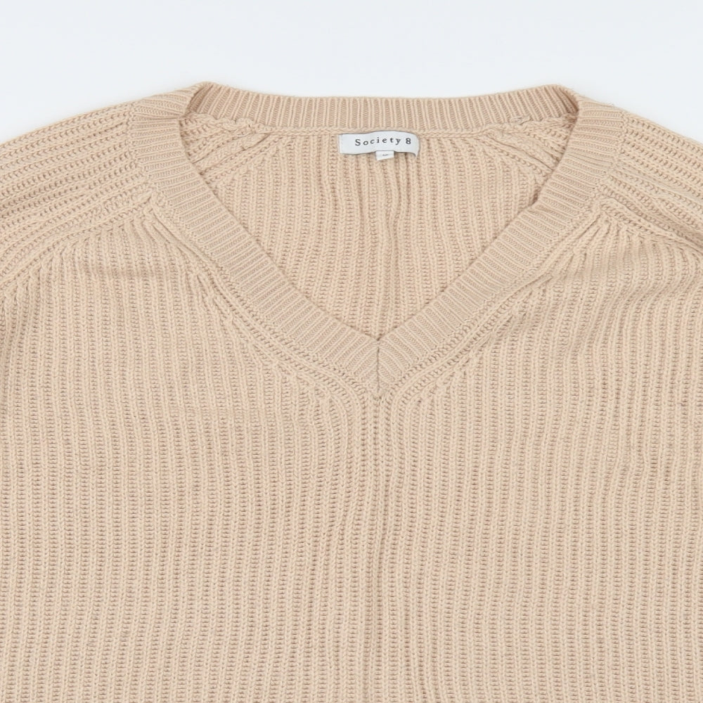 Society 8 Womens Orange   Pullover Jumper Size 8