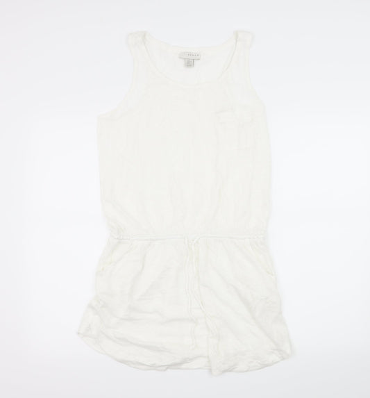 Kenar Womens White  Jersey T-Shirt Dress  Size L