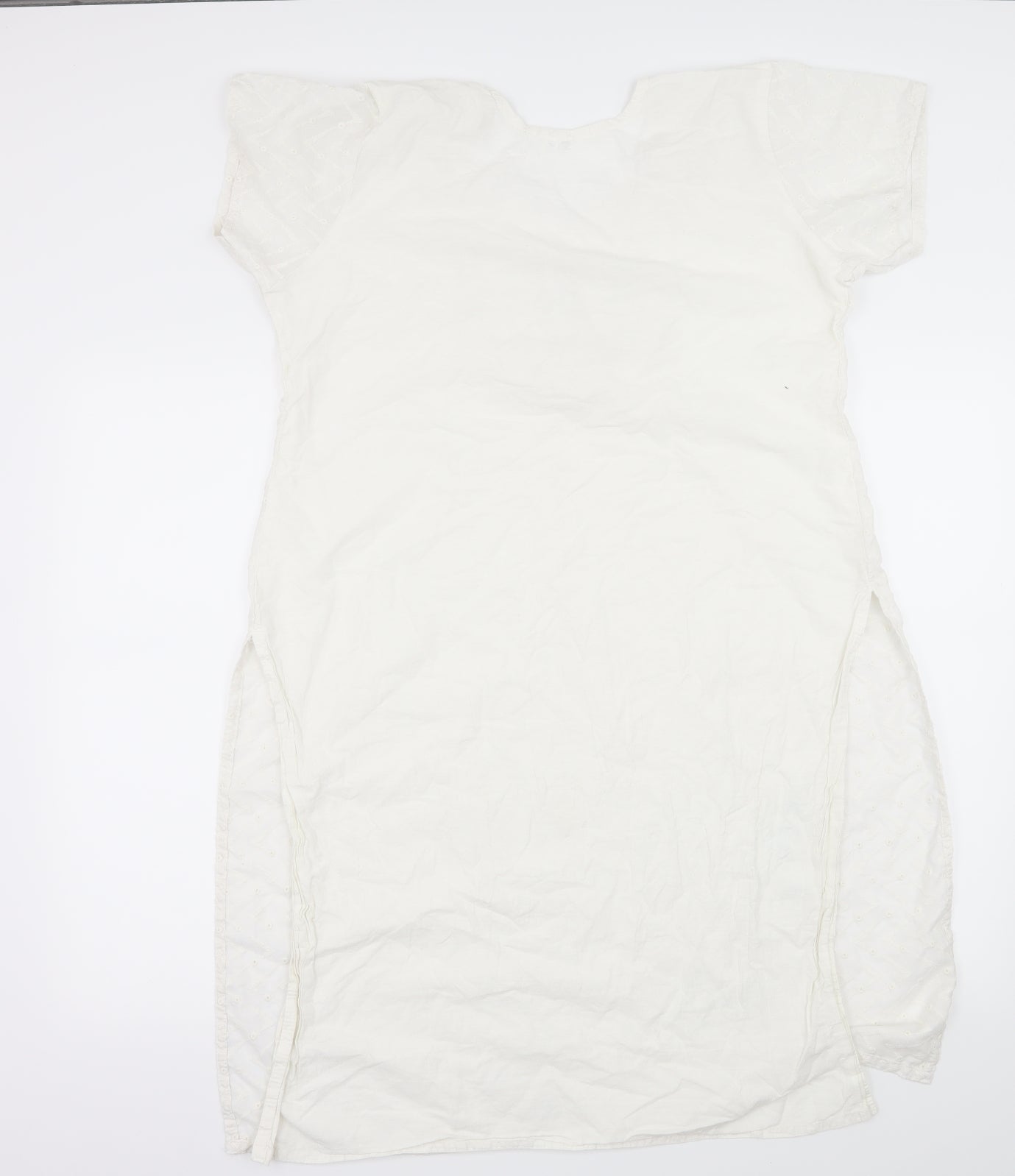 Womens UK Size 10 Preworn White Basic Blouse