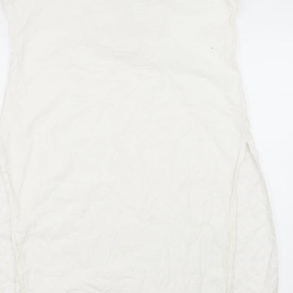Womens UK Size 10 Preworn White Basic Blouse