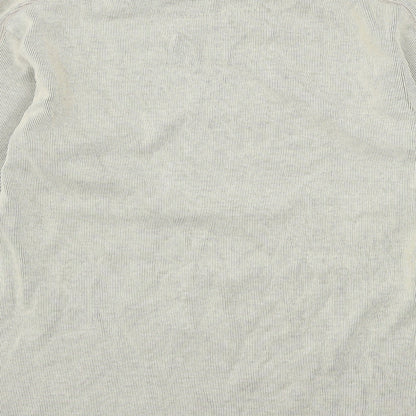 F&F Mens Beige Striped Jersey Pullover Sweatshirt Size S