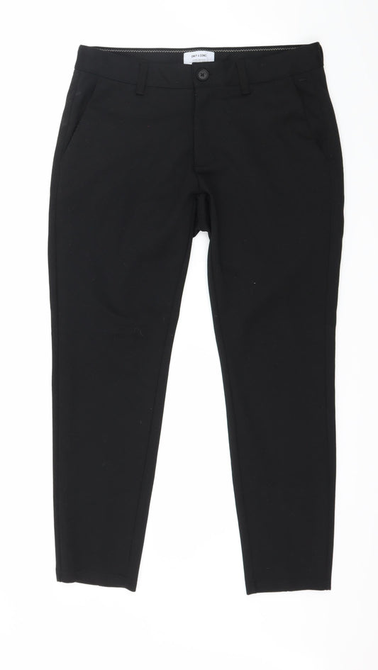 ONLY & SONS Womens Black   Trousers  Size 32 in L30 in