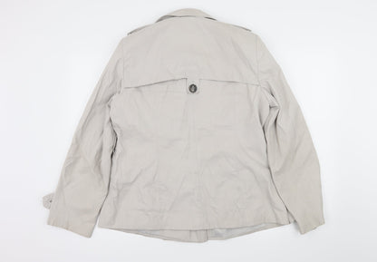 Autonomy Womens Grey   Pea Coat Coat Size 16