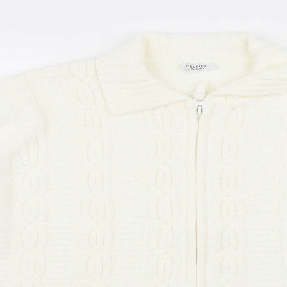Berkertex Womens Ivory  Knit Cardigan Jumper Size 18