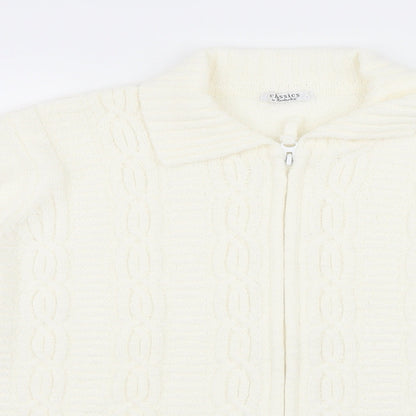 Berkertex Womens Ivory  Knit Cardigan Jumper Size 18