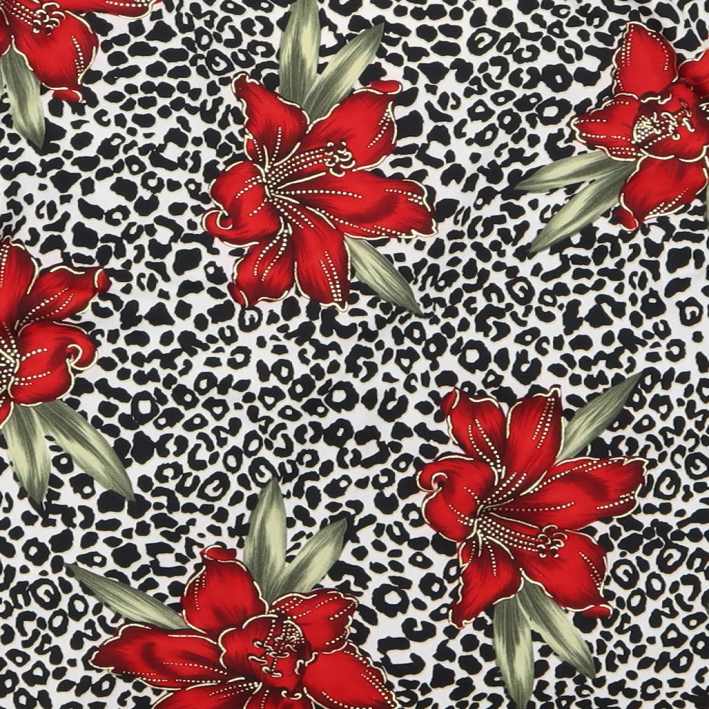 Preqworn Womens Multicoloured Animal Print  Basic Blouse Size M  - Floral