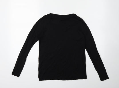 Smart Set Womens Black  Knit Pullover Jumper Size M