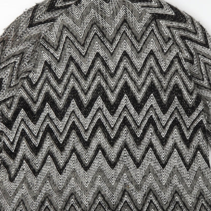 Roman Womens Grey Check  Cardigan Jumper Size S