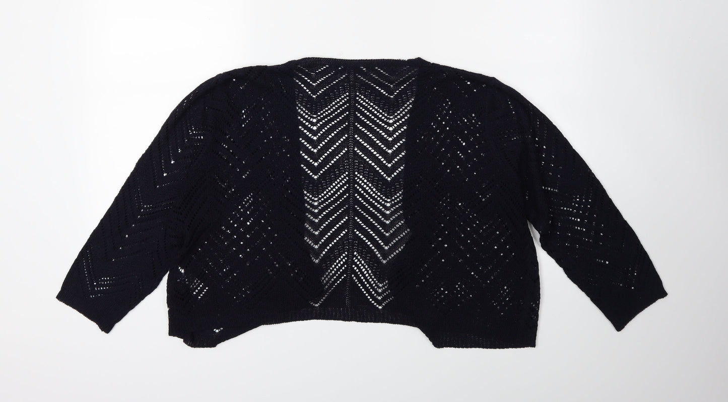 Bonmarché Womens Blue   Cardigan Jumper Size M