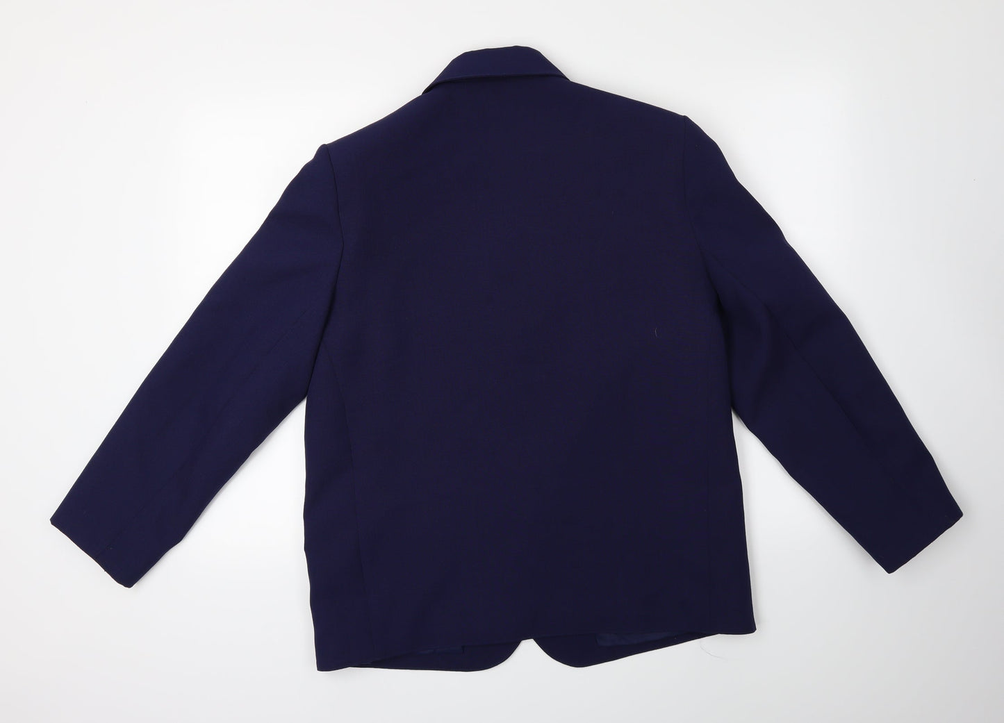 Womens UK Size 14 Preworn Regular Blue Suit Jacket