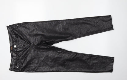 F&F Womens Black  Denim Skinny Jeans Size 32 in L26 in