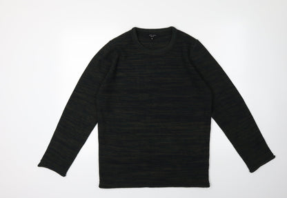 New Look Mens Green  Knit Pullover Jumper Size M