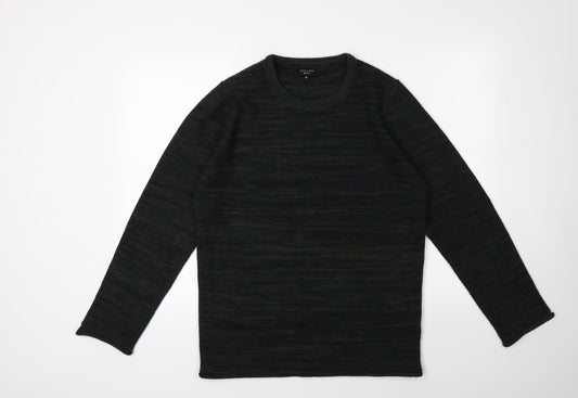 New Look Mens Green  Knit Pullover Jumper Size M