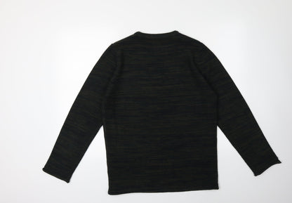 New Look Mens Green  Knit Pullover Jumper Size M