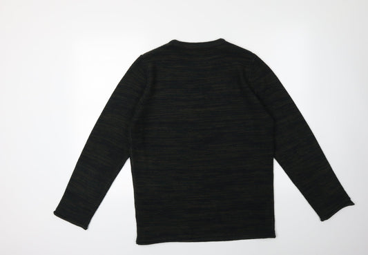 New Look Mens Green  Knit Pullover Jumper Size M