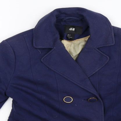 H&M Womens Blue   Jacket Blazer Size 6