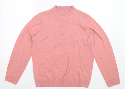 Preworn Womens Pink  Knit Pullover Jumper Size 14