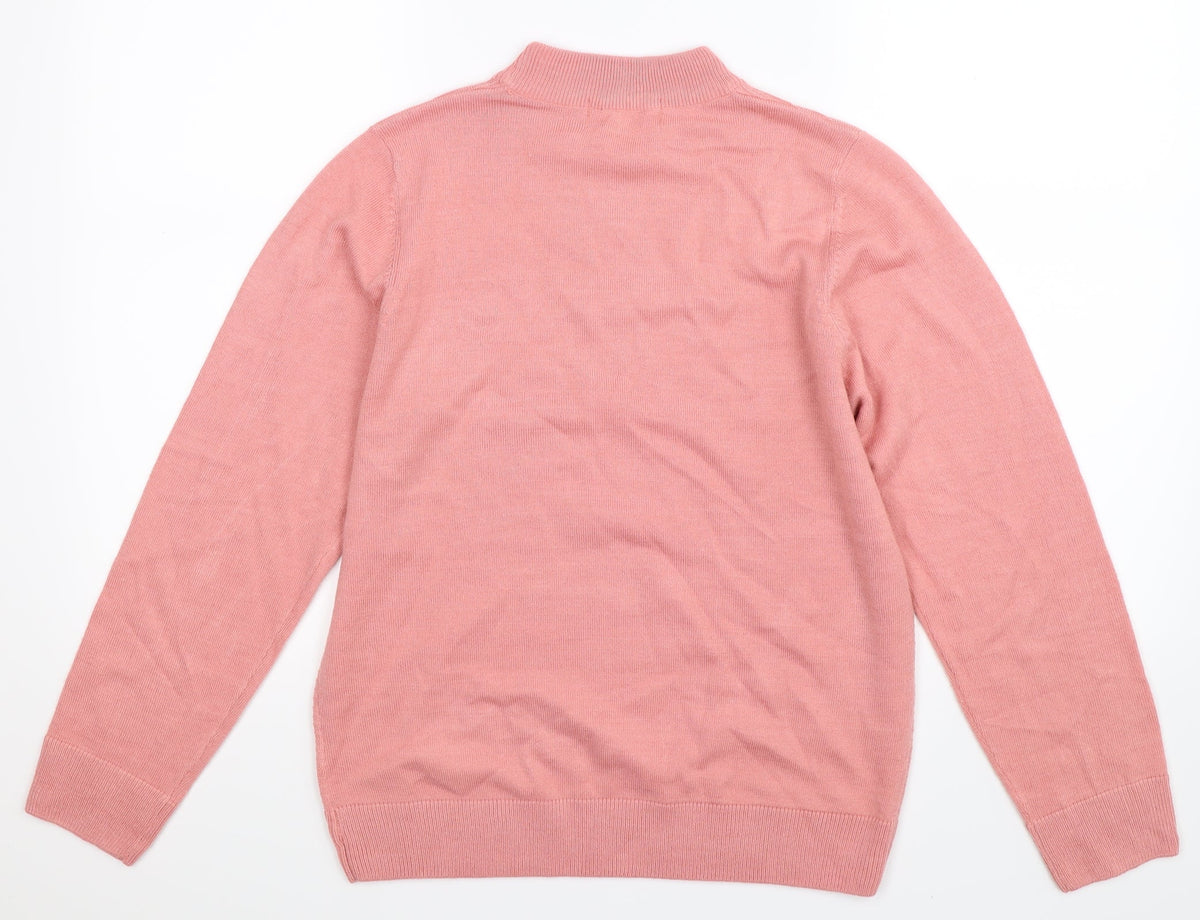 Preworn Womens Pink  Knit Pullover Jumper Size 14