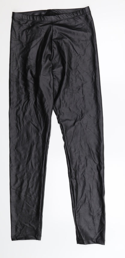 Womens UK Size 10 Preworn  Jegging Black Leggings