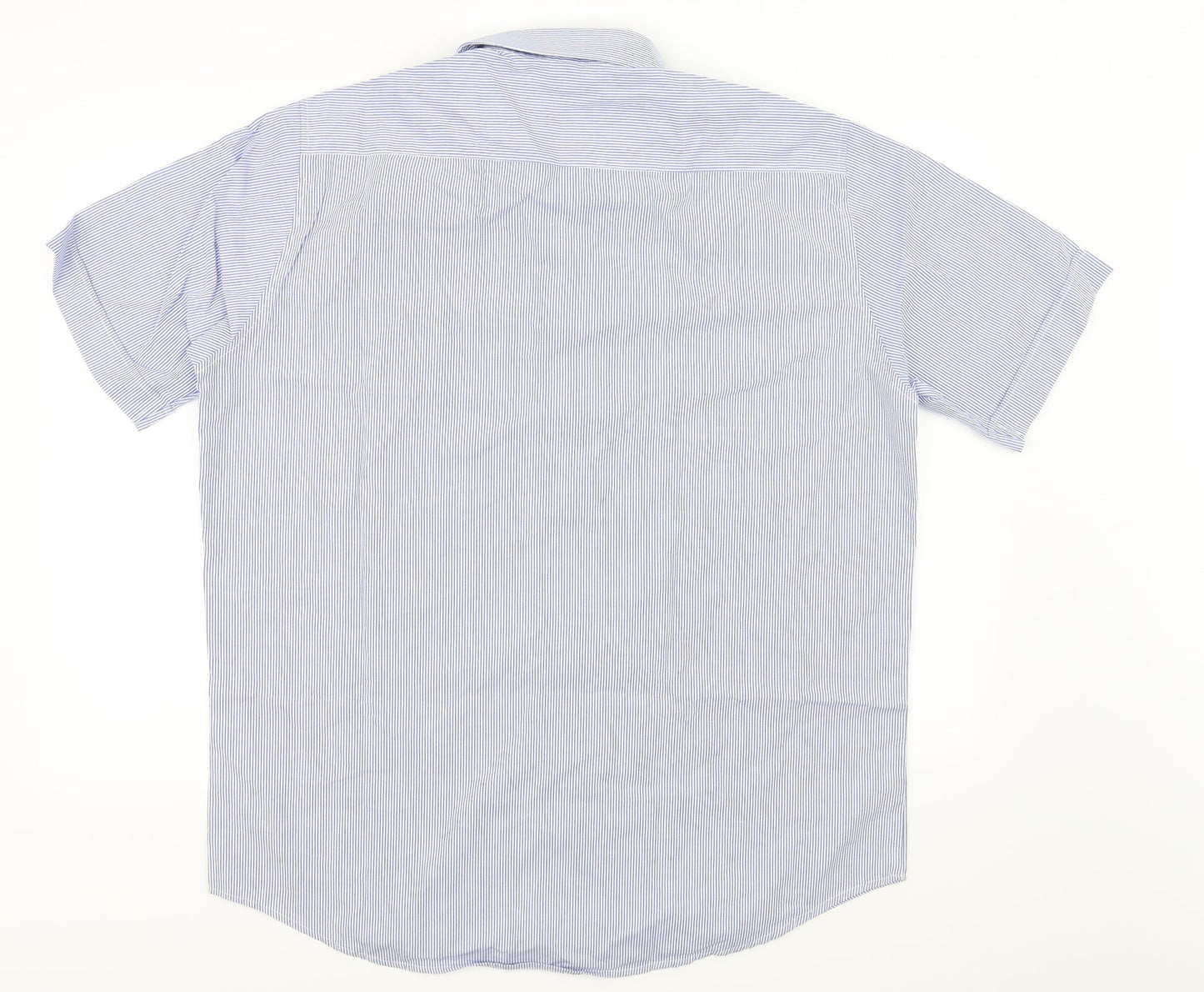 Mens UK Collar Size 42 Preworn Smart Blue  Dress Shirt