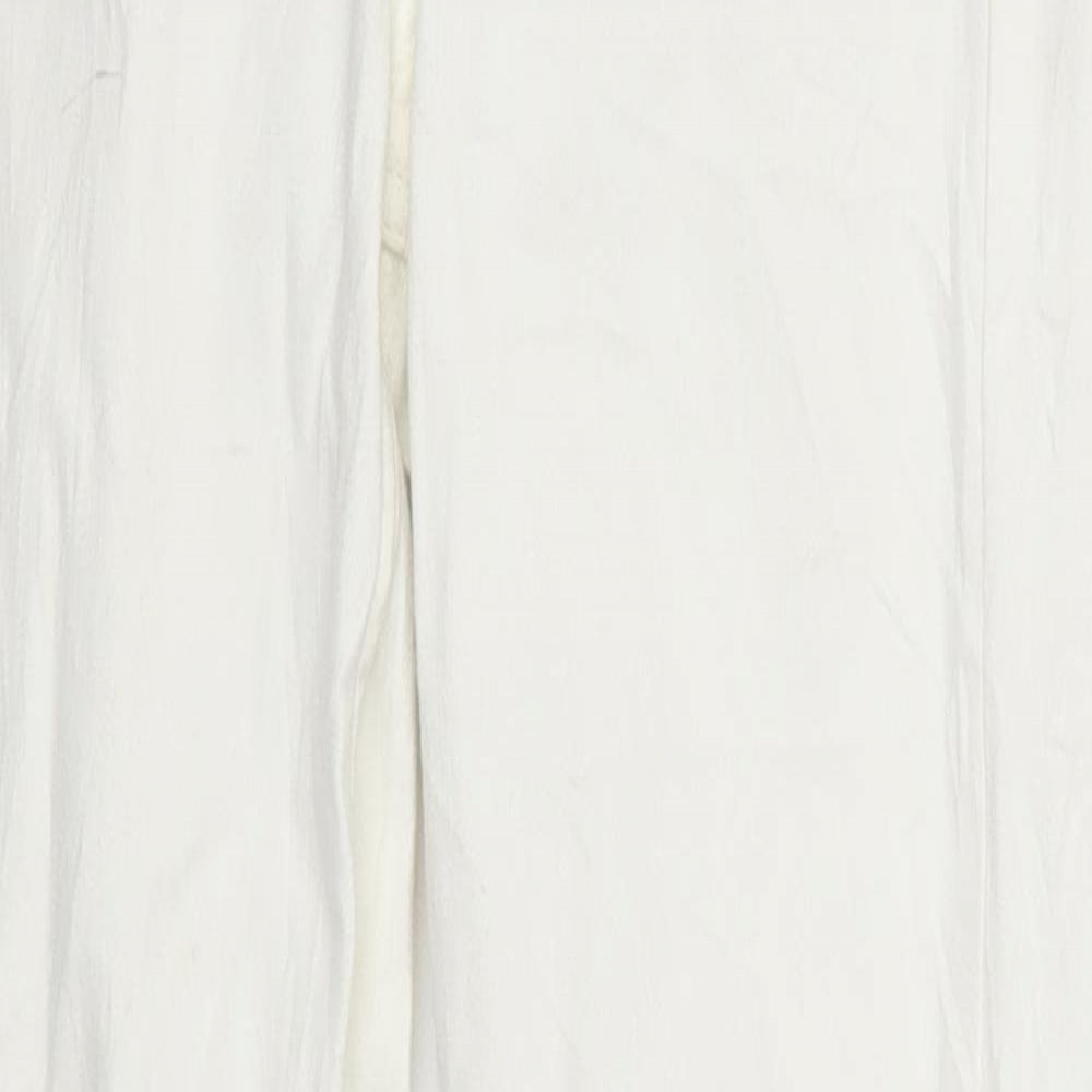 Oasis Womens White  Denim Skinny Jeans Size 8 L28 in