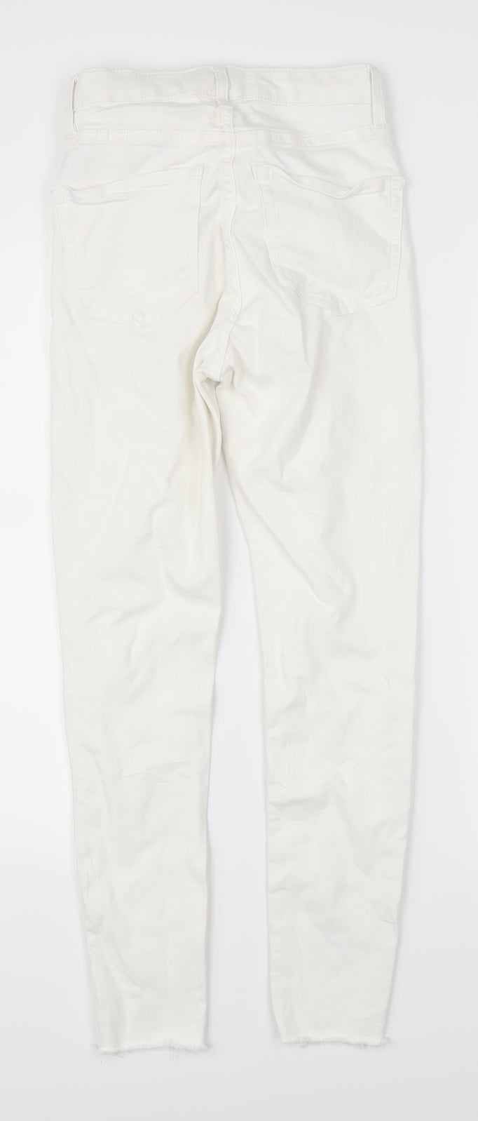 Topshop Womens White  Denim Skinny Jeans Size 25 L25 in