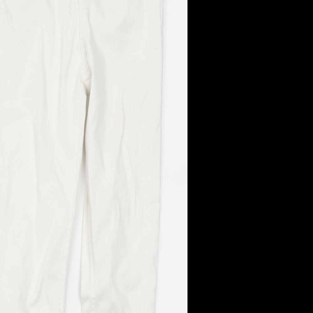 Topshop Womens White  Denim Skinny Jeans Size 25 L25 in