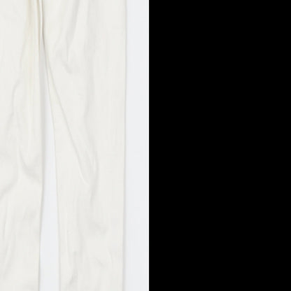 Topshop Womens White  Denim Skinny Jeans Size 25 L25 in