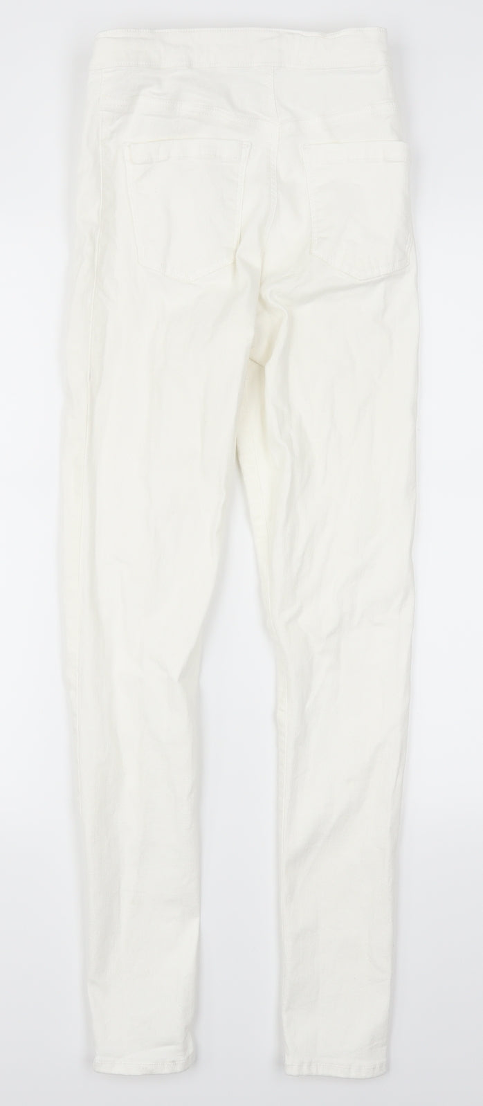 Topshop Womens White  Denim Skinny Jeans Size 28 L29 in