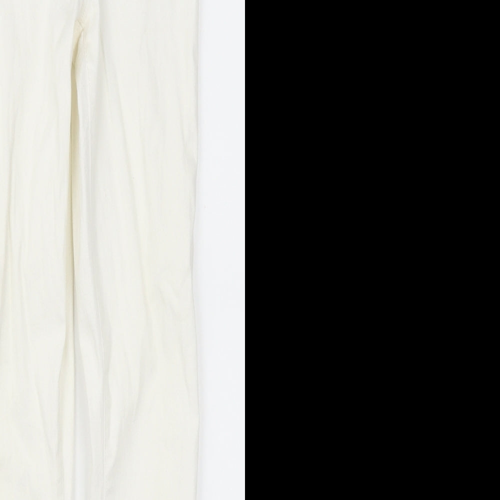 Topshop Womens White  Denim Skinny Jeans Size 28 L29 in