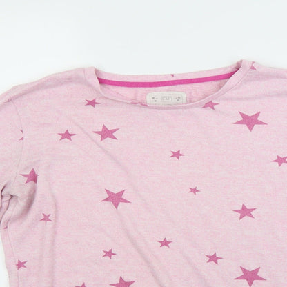F&F Womens Pink Solid  Top Pyjama Top Size 10