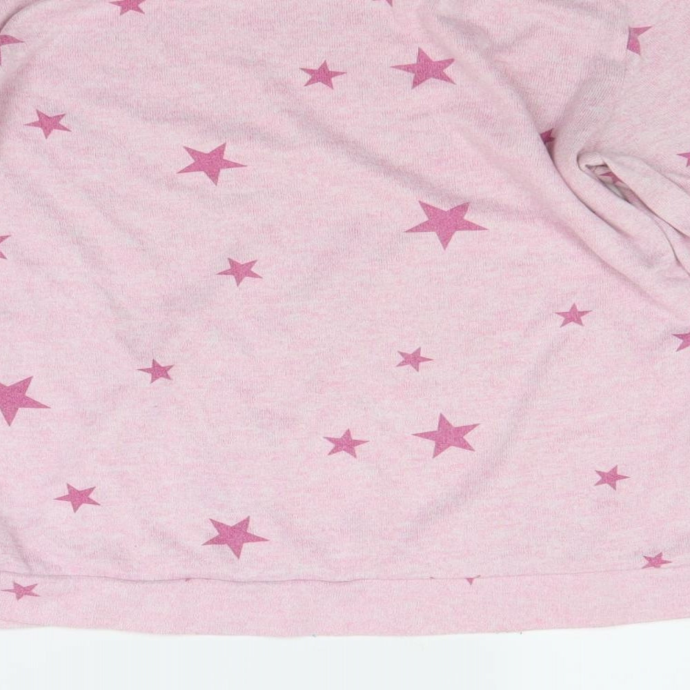 F&F Womens Pink Solid  Top Pyjama Top Size 10