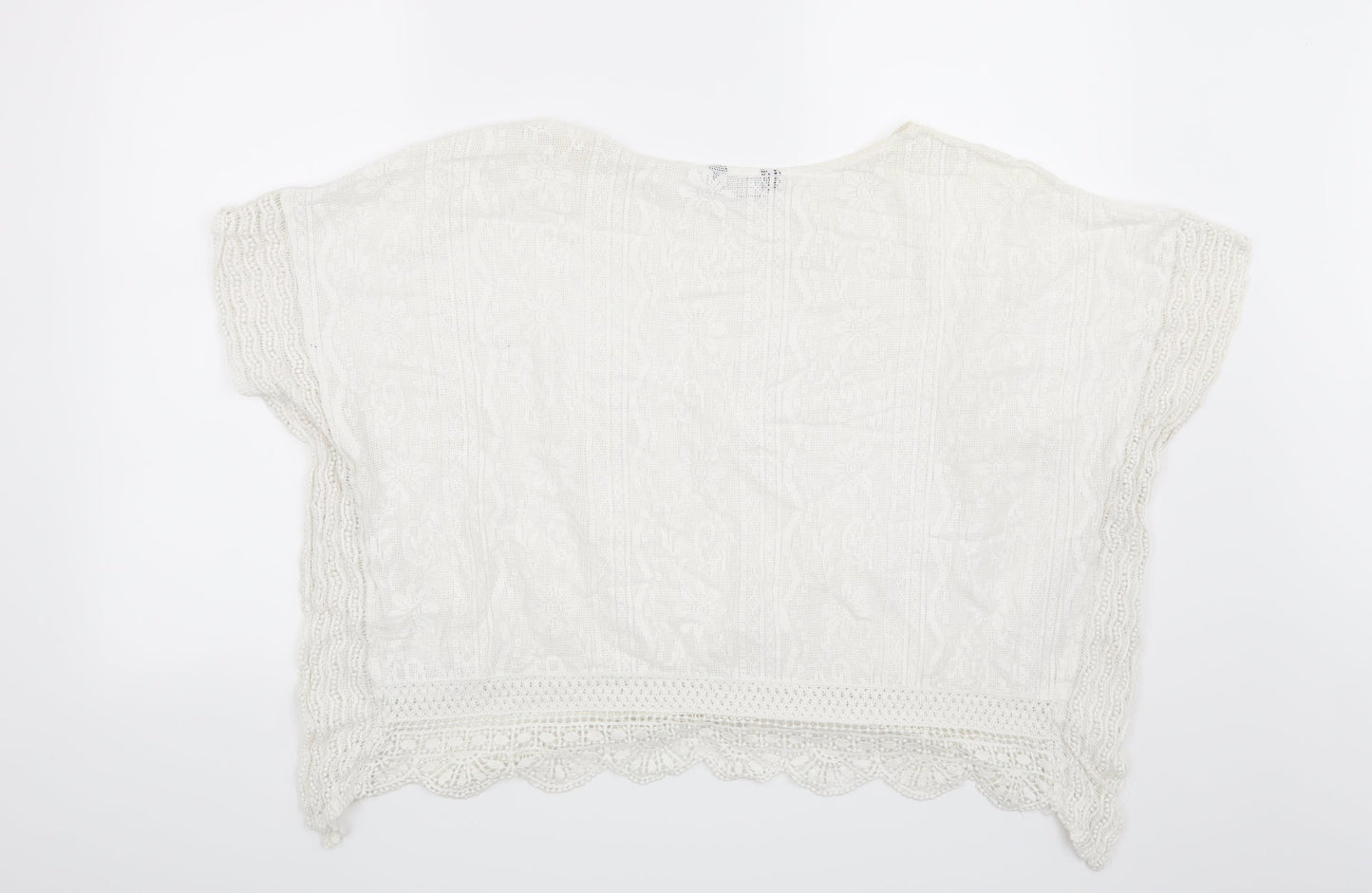 Womens UK Size M New Look White Basic Blouse