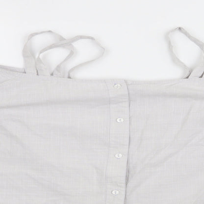 Womens UK Size 18 Simply Be Grey Basic Blouse