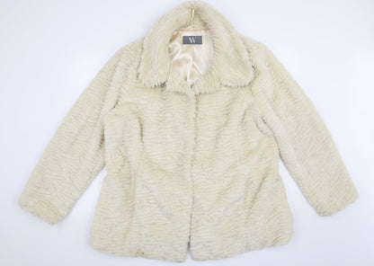 Womens UK Size XL BHS Beige Overcoat