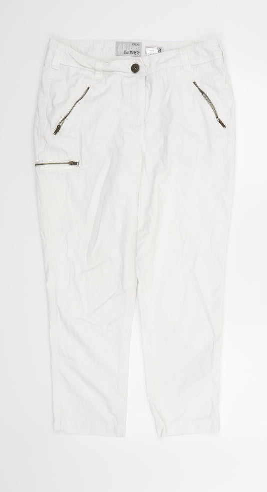 NEXT Womens White   Straight Jeans Size 10 L25 in