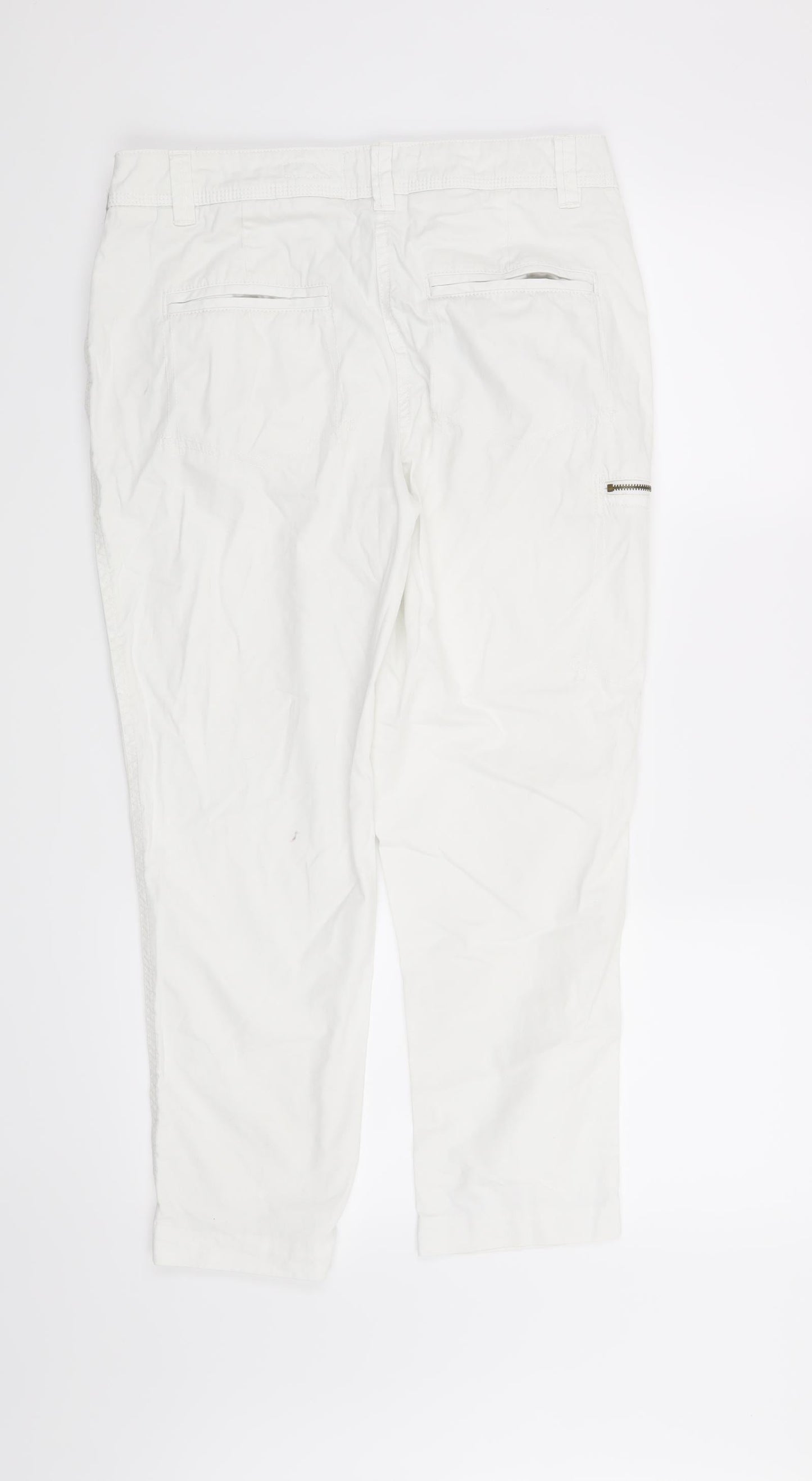 NEXT Womens White   Straight Jeans Size 10 L25 in