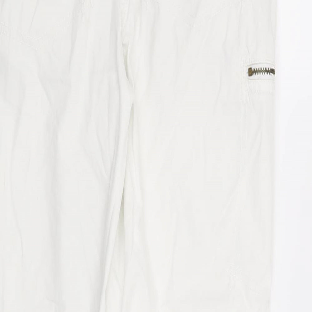 NEXT Womens White   Straight Jeans Size 10 L25 in