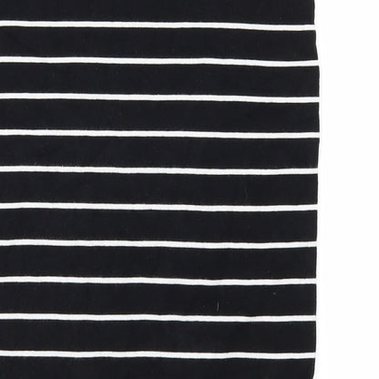 H&M Womens Black Striped  Mini Skirt Size S