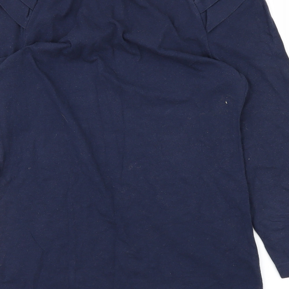 Womens UK Size S H&M Blue Basic T-Shirt