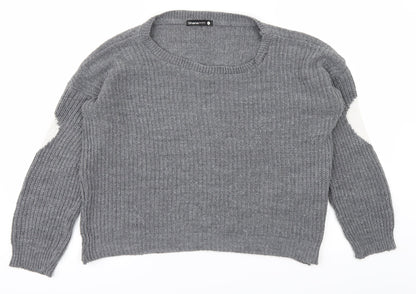 Shana Womens Grey   Pullover Jumper Size L
