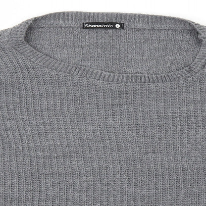 Shana Womens Grey   Pullover Jumper Size L