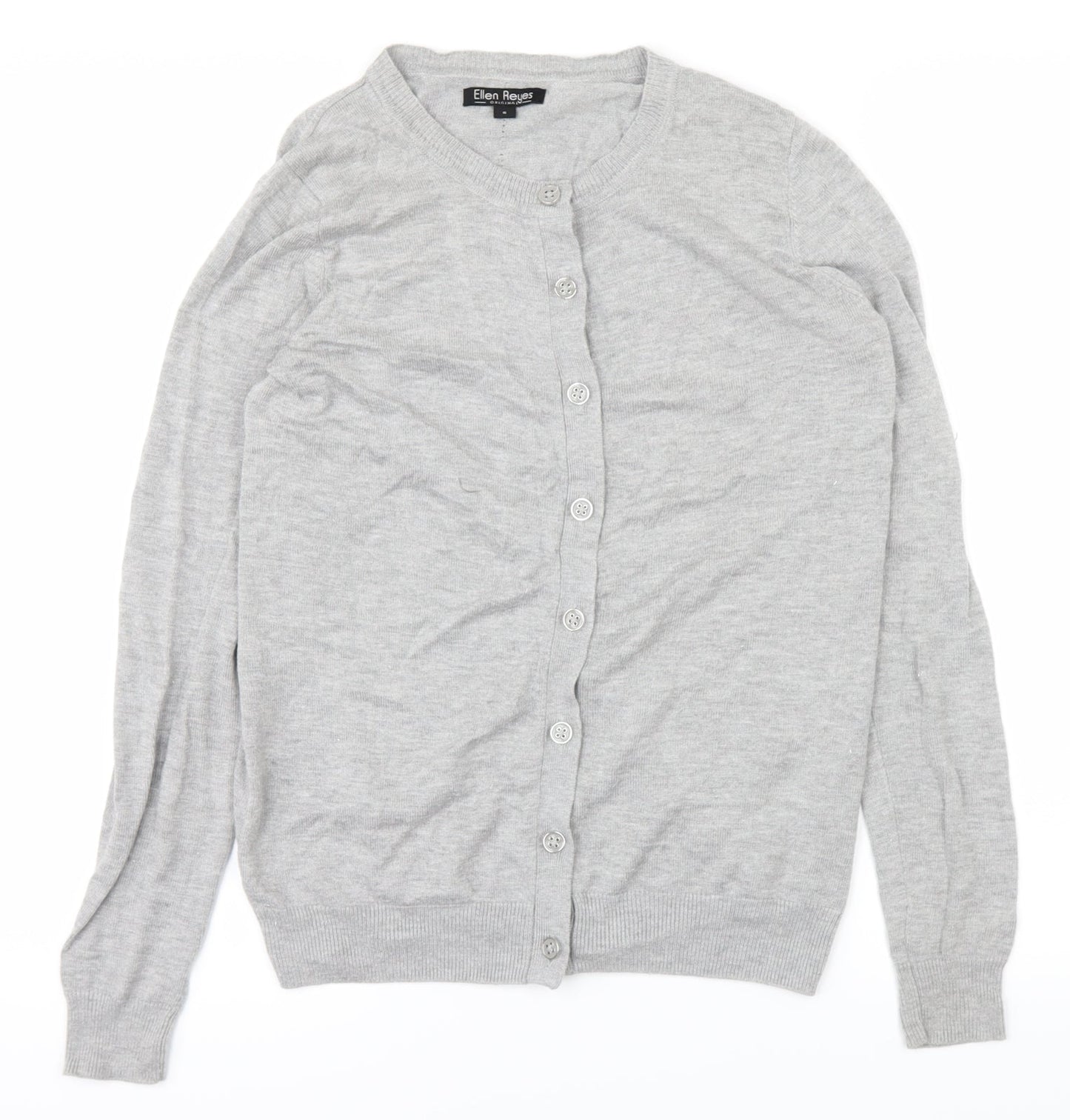 Ellen Reyes Womens Grey   Cardigan Jumper Size S